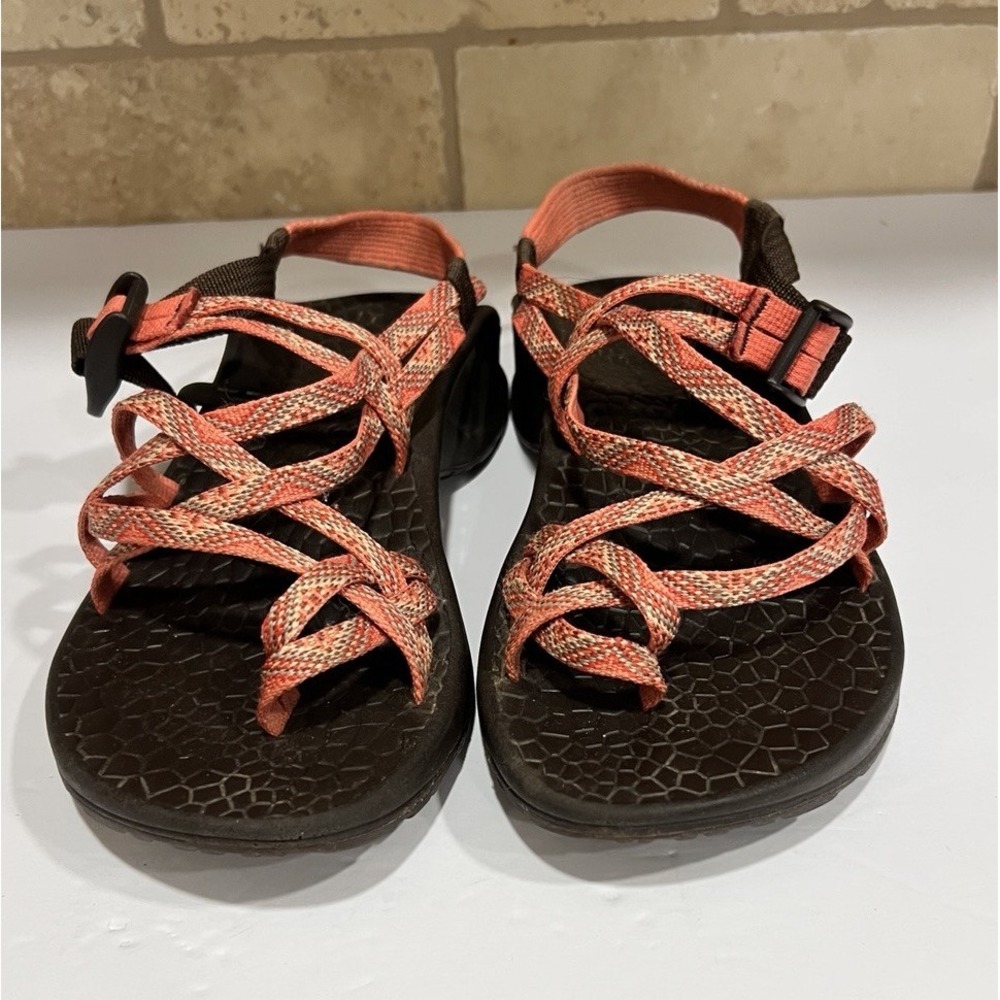 Chaco ZX/2 Classic Outdoor Water Sandal Women's Coral Orange Double Strap Size 8